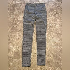 Athleta Black and White Textured Leggings